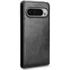 Coque portefeuille Phonesta Leather Vertical Flip pour Google Pixel 9 / 9 Pro - Noir 6