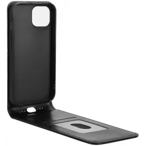 Coque portefeuille Phonesta Leather Vertical Flip pour Motorola Moto G35 - Noir