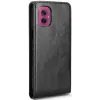 Coque portefeuille Phonesta Leather Vertical Flip pour Motorola Moto G55 - Noir 2