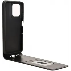 Coque portefeuille Phonesta Leather Vertical Flip pour Motorola Moto G75 - Noir