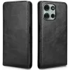 Coque portefeuille Phonesta Leather Vertical Flip pour Motorola Moto G75 - Noir 5