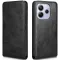 Coque portefeuille Phonesta Leather Vertical Flip pour Xiaomi Redmi Note 14 4G - Noir