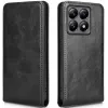 Coque portefeuille Phonesta Leather Vertical Flip pour Xiaomi 14T - Noir 0