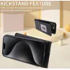 Coque portefeuille Phonesta Leather Vertical Flip pour Xiaomi 14T - Noir 5