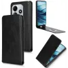 Coque portefeuille Phonesta Leather Vertical Flip pour Xiaomi Redmi Note 14 5G - Noir 2