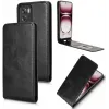 Coque portefeuille Phonesta Leather Vertical Flip pour Oppo Reno12 - Noir 2