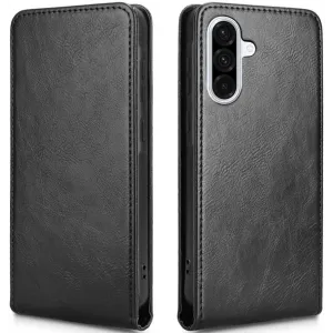 Coque portefeuille Phonesta Leather Vertical Flip pour Samsung Galaxy A36/A56 - Noir
