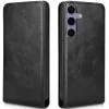 Coque portefeuille Phonesta Leather Vertical Flip pour Samsung Galaxy S24 FE - Noir