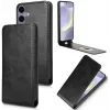 Coque portefeuille Phonesta Leather Vertical Flip pour Samsung Galaxy S24 FE - Noir 2