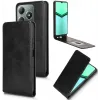 Coque portefeuille Phonesta Leather Vertical Flip pour Realme C63/C61 / Note 60 - Noir 2