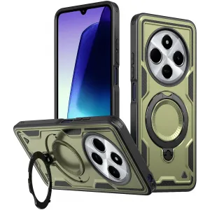 Coque arrière Phonesta MagLock Armor anneau et MagSafe pour Xiaomi Redmi 14C / Xiaomi Poco C75 - Vert