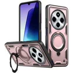 Coque arrière Phonesta MagLock Armor anneau et MagSafe pour Xiaomi Redmi 14C / Xiaomi Poco C75 - Or rose