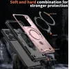 Coque arrière Phonesta MagLock Armor anneau et MagSafe pour Xiaomi 14T - Or rose 5