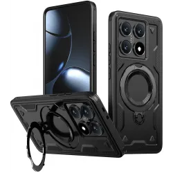 Coque arrière Phonesta MagLock Armor anneau et MagSafe pour Xiaomi 14T - Noir