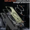 Coque arrière Phonesta MagLock Armor anneau et MagSafe pour Samsung Galaxy S25 Ultra - Vert 5