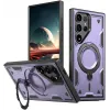 Coque arrière Phonesta MagLock Armor anneau et MagSafe pour Samsung Galaxy S25 Ultra - Violet 0