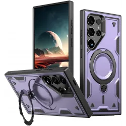 Coque arrière Phonesta MagLock Armor anneau et MagSafe pour Samsung Galaxy S25 Ultra - Violet
