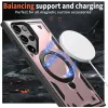 Coque arrière Phonesta MagLock Armor anneau et MagSafe pour Samsung Galaxy S25 Ultra - Or rose 3