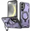 Coque arrière Phonesta MagLock Armor anneau et MagSafe pour Samsung Galaxy S25/S24 - Violet 0