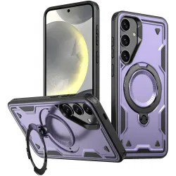 Coque arrière Phonesta MagLock Armor anneau et MagSafe pour Samsung Galaxy S25/S24 - Violet