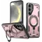 Coque arrière Phonesta MagLock Armor anneau et MagSafe pour Samsung Galaxy S25 Plus/S24 Plus - Or rose