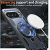 Coque arrière Phonesta MagLock Armor anneau et MagSafe pour Google Pixel 9 Pro XL - Bleu foncé 2