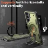 Coque arrière Phonesta MagLock Armor anneau et MagSafe pour Samsung Galaxy A16 - Vert 1