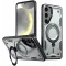 Coque arrière Phonesta MagLock Armor anneau et MagSafe pour Samsung Galaxy S24 FE - Gris