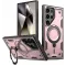 Coque arrière Phonesta MagLock Armor anneau et MagSafe pour Samsung Galaxy S24 Ultra - Or rose