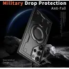 Coque arrière Phonesta MagLock Armor anneau et MagSafe pour Samsung Galaxy S24 Ultra - Noir 4