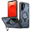 Coque arrière Phonesta MagLock Armor anneau et MagSafe pour Samsung Galaxy A26 - Bleu foncé 0