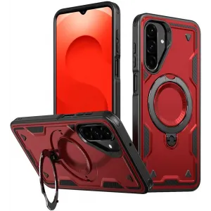Coque arrière Phonesta MagLock Armor anneau et MagSafe pour Samsung Galaxy A26 - Rouge