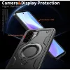 Coque arrière Phonesta MagLock Armor anneau et MagSafe pour Samsung Galaxy A36/A56 - Noir 6