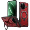 Coque arrière Phonesta MagLock Armor anneau et MagSafe pour Xiaomi Poco F7 Pro/F7 Ultra - Rouge