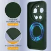 Coque arrière en silicone Phonesta Royale Liquid avec MagSafe pour Xiaomi 17 Ultra - Vert foncé 7