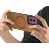 Coque arrière Phonesta Retro Vegan Leather MagSafe pour Motorola Moto G55 - Marron 2