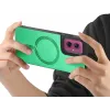 Coque arrière Phonesta Retro Vegan Leather MagSafe pour Motorola Moto G55 - Vert 2