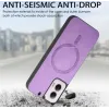 Coque arrière Phonesta Retro Vegan Leather MagSafe pour Motorola Moto G55 - Violet 5
