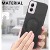 Coque arrière Phonesta Retro Vegan Leather MagSafe pour Motorola Moto G55 - Violet 6