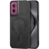 Coque arrière Phonesta Retro Vegan Leather MagSafe pour Motorola Moto G55 - Noir 0