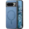 Coque arrière Phonesta Retro Vegan Leather MagSafe pour Google Pixel 9 Pro XL - Bleu 0