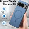 Coque arrière Phonesta Retro Vegan Leather MagSafe pour Google Pixel 9 Pro XL - Bleu 4