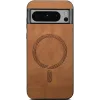 Coque arrière Phonesta Retro Vegan Leather MagSafe pour Google Pixel 9 Pro XL - Marron 3