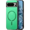 Coque arrière Phonesta Retro Vegan Leather MagSafe pour Google Pixel 9 Pro XL - Vert