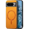 Coque arrière Phonesta Retro Vegan Leather MagSafe pour Google Pixel 9 Pro XL - Orange