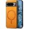 Coque arrière Phonesta Retro Vegan Leather MagSafe pour Google Pixel 9 Pro XL - Orange