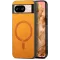 Coque arrière Phonesta Retro Vegan Leather MagSafe pour Google Pixel 9 / 9 Pro - Orange