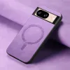 Coque arrière Phonesta Retro Vegan Leather MagSafe pour Google Pixel 9 / 9 Pro - Violet 2