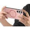 Coque arrière Phonesta Retro Vegan Leather MagSafe pour Samsung Galaxy S25/S24 - Rose 2