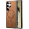 Coque arrière Phonesta Retro Vegan Leather MagSafe pour Samsung Galaxy S25 Ultra - Marron